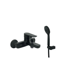 Αναμεικτική Μπαταρία Μπανιέρας Πλήρες Σετ Viospiral Optima Vivid Μαύρη