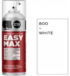 Cosmos Lac Σπρέι Βαφής Easy Max Ακρυλικό με Σατινέ Εφέ White N.800-RAL9010 400ml