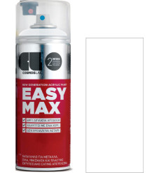 Cosmos Lac Σπρέι Βαφής Easy Max Ακρυλικό με Σατινέ Εφέ White RAL 9010 400ml
