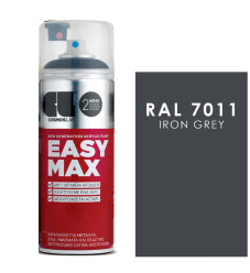 Cosmos Lac Σπρέι Βαφής Easy Max Premium Acrylic με Μεταλλικό Εφέ Iron Grey RAL7011 - No805 400ml