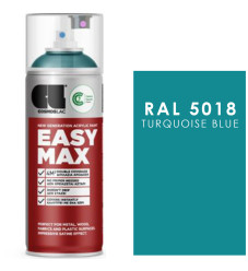 Cosmos Lac Σπρέι Βαφής Easy Max RAL5018 - No819 Ακρυλικό Τιρκουάζ 400ml