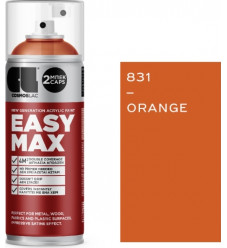 Cosmos Lac Σπρέι Βαφής Easy Max Ακρυλικό με Σατινέ Εφέ Πορτοκαλί RAL 2010-NO 831 400ml