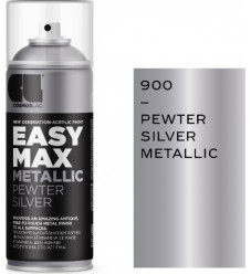 Cosmos Lac Σπρέι Βαφής Easy Max Metallic Ακρυλικό με Σατινέ Εφέ Pewter Silver 400ml