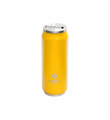 Estia Travel Cup Save The Aegean Ποτήρι Θερμός με Καλαμάκι Burnt Yellow 500ml