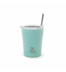 Estia Coffee Mug Save The Aegean Ποτήρι Θερμός με Καλαμάκι Bermuda Green 350ml