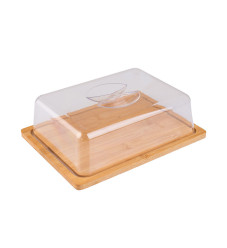 Estia Essentials Τυριέρα Μπαμπού με πλαστικο καπακι 24x18x7.5cm