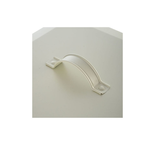 Estia Soft Close Κάδος Απορριμμάτων Μεταλλικός με Πεντάλ Ivory 30lt