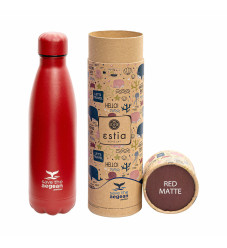 Estia Travel Flask Save Aegean Μπουκάλι Θερμός Matte Red 500ml
