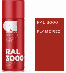 Cosmos Lac Σπρέι Βαφής Premium Acrylic Flame Red RAL 3000-N330 400ml