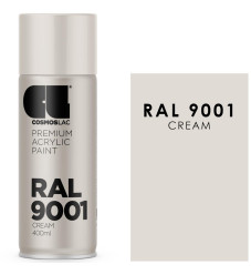 Cosmos Lac Σπρέι Βαφής Cream RAL9001 - N425 400ml
