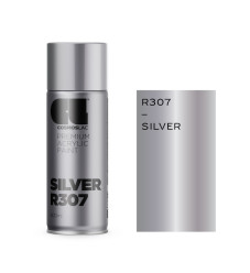 Cosmos Lac Σπρέι Βαφής Premium Acrylic με Σατινέ Εφέ Silver R307 400ml