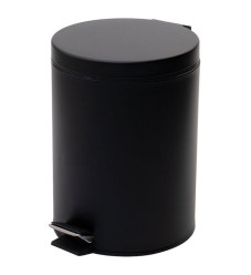 Estia Classic Μεταλλικό Καλαθάκι Μπάνιου 5lt Black Matt