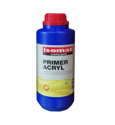 Isomat Primer Acryl Σιλικονούχο Ακρυλικό Μικρονιζέ Αστάρι Νερού Ελαφρώς Κίτρινο Για Δομ.Υλικά 1lt