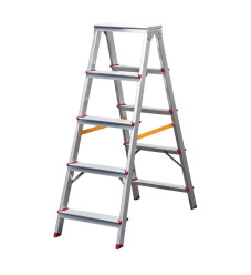Bormann Pro BHL9040 Σκάλα Αλουμινίου με 2x5 Σκαλοπάτια