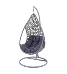 Κούνια Φωλιά με Βάση Nest/16 Rattan Γκρι Μ102xΠ102xΥ200cm0.0