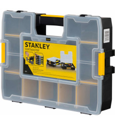 Stanley Sort Master Ταμπακιέρα Εργαλείων 17 Θέσεων με Ρυθμιζόμενα Χωρίσματα Μαύρη 43.1x33.3x8.8εκ.