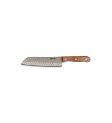 Nava Μαχαίρι Santoku από Ανοξείδωτο Ατσάλι Terrestrial με ξύλινη λαβή 29.5cm