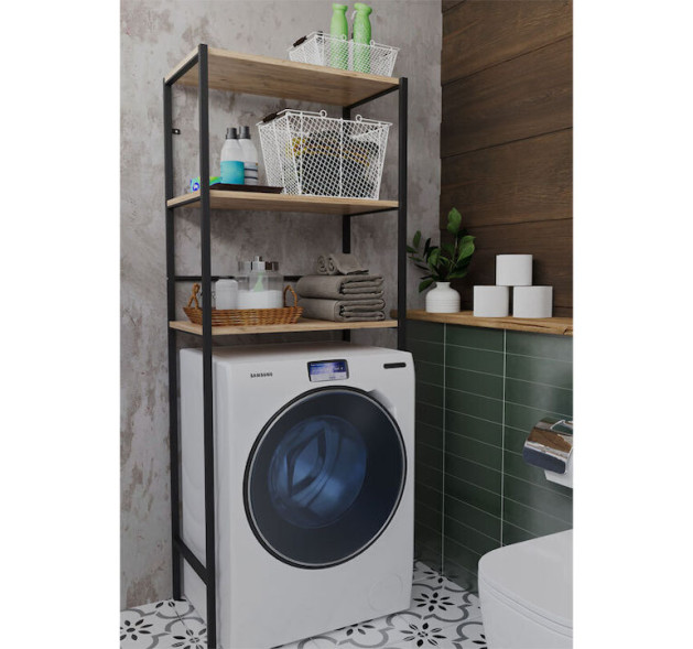 Pakketo Επιτοίχια Ραφιέρα Μπάνιου Μεταλλική 70x25x150cm