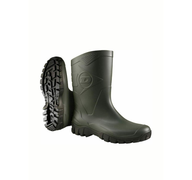 Dunlop Dee Αντιολισθητικές Unisex Γαλότσες Εργασίας Κνήμης σε Πράσινο Χρώμα No46
