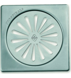 Viospiral Ανοξείδωτη Σχάρα Δαπέδου με Μέγεθος 12x12εκ. Ασημί