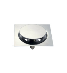 Viospiral Ανοξείδωτη Σχάρα Δαπέδου με Διάμετρο 100χιλ. Ασημί