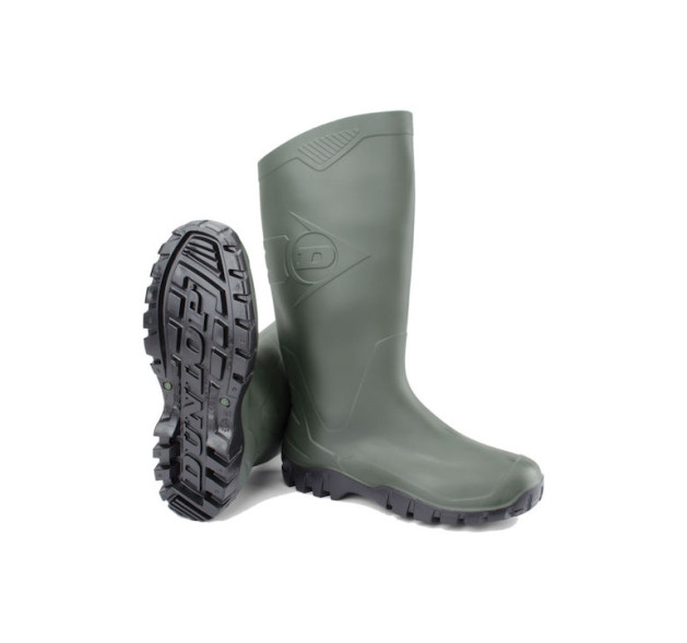 Dunlop Dane Αντιολισθητικές Unisex Γαλότσες Εργασίας Γονάτου σε Πράσινο Χρώμα No46