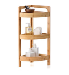 Ραφιέρα Δαπέδου Jabez Bamboo Φυσικό 23x23x61cm