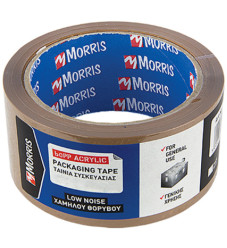 Morris Ταινία Συσκευασίας Καφέ Χαμηλού Θορύβου 38mm x 60m