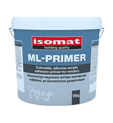 ISOMAT ML PRIMER 15KG - Έγχρωμο σιλικονούχο ακρυλικό αστάρι νερού
