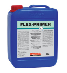 Isomat Flex-Primer Υψηλής Ποιότητας Ακρυλικό Αστάρι Νερού Λευκό Κατάλληλο για Τοιχοποιία 5kg