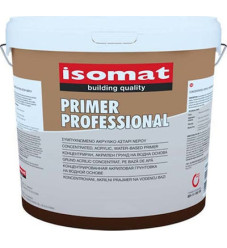 Isomat Primer Professional Συμπυκνωμένο Ακρυλικό Αστάρι Νερού Λευκό Για Δομικά Υλικά/Τοιχοποιία 10lt