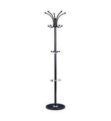 Pakketo Nicolo Καλόγερος Μεταλλικός Μαύρος 37x37x175cm