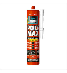 Bison Poly Max High Tack Express Σφραγιστική Σιλικόνη Αντιμουχλική Ξύλου Λευκή 280ml