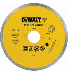 Dewalt Δίσκος Κοπής Πλακιδίων Διαμαντέ 110x20x1.6mm DT3714