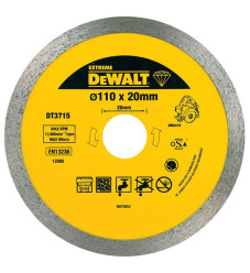 Dewalt Διαμαντόδισκος Κοπής Πλακιδίων 110x20x1.6mm DT3715 1τμχ