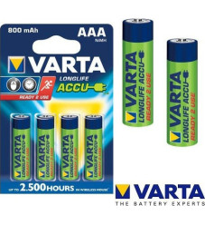 Varta Rechargeable Accu Επαναφορτιζόμενες Μπαταρίες AAA Ni-MH 800mAh 1.2V 4τμχ