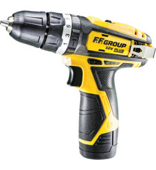 F.F. Group CHD 12V Plus Κρουστικό Δραπανοκατσάβιδο Μπαταρίας 12V 2x2Ah
