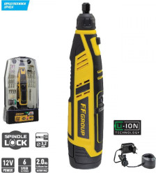 F.F. Group CMG 12V Easy Περιστροφικό Πολυεργαλείο 12V 1x2Ah με Ρύθμιση Ταχύτητας