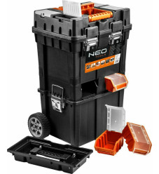 Neo Tools 84-115 Τροχήλατο Μεταλλικό Μπαούλο Μεταφοράς και Αποθήκευσης Εργαλείων Π49.5xB36xΥ70cm