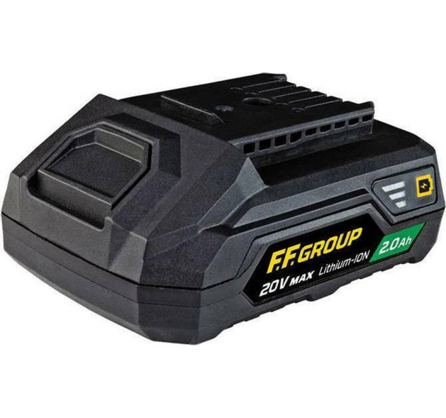 F.F. Group CHD/60-BL 20V Pro Κρουστικό Δραπανοκατσάβιδο Μπαταρίας 20V 1x2.0Ah