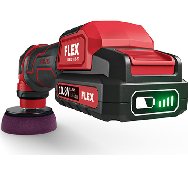 Flex PXE 80 10.8-EC/2.5 P-Set Έκκεντρος Αλοιφαδόρος 1x2.5Ah με Ρύθμιση Στροφών