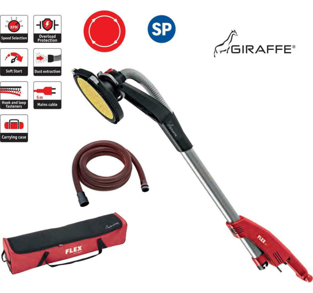 Flex Τηλεσκοπικό Τριβείο Τοίχου 710W με Δυνατότητα Αναρρόφησης Σκόνης GE 7 +MH-R +SH