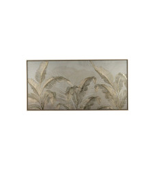Πίνακας με Κορνίζα ''Φύλλα'' Χρυσός-Μπεζ 120x3.8x60cm