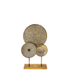 Zen Collection Διακοσμητικό Χώρου Κυκλοι 25.5x9x42.5cm