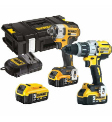 Dewalt DCK276P3T Σετ Κρουστικό Δραπανοκατσάβιδο & Παλμικό Κατσαβίδι 18V με 3 Μπαταρίες 5Ah και Θήκη