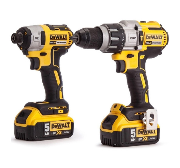 Dewalt DCK276P3T Σετ Κρουστικό Δραπανοκατσάβιδο & Παλμικό Κατσαβίδι 18V με 3 Μπαταρίες 5Ah και Θήκη