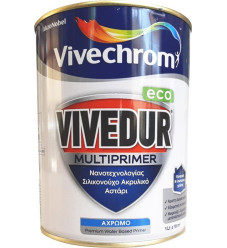 Vivechrom Vivedur Multiprimer Eco Σιλικονούχο Ακρυλικό Αστάρι Νανοτεχνολογίας για Τοιχοποιία 1lt