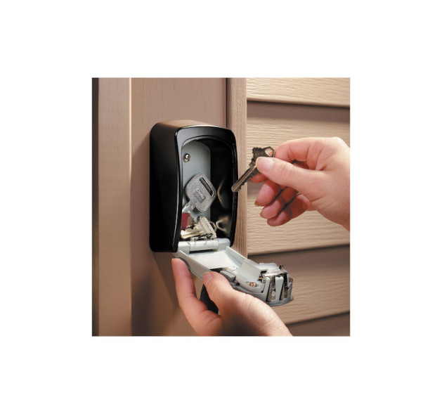 Master Lock Κλειδοθήκη Τοίχου Μεταλλική Γκρι με Συνδυασμό 8.5x3.6x11.5cm