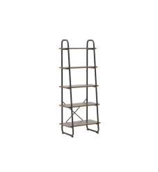 Βιβλιοθήκη Μαύρο / Φυσικό 60x36x93εκ.