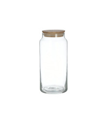ΔΟΧΕΙΟ ΜΕ ΚΑΠΑΚΙ ΓΥΑΛΙΝΟ/ΞΥΛΙΝΟ ΔΙΑΦΑΝΟ/NATURAL 1400CC Φ10Χ21